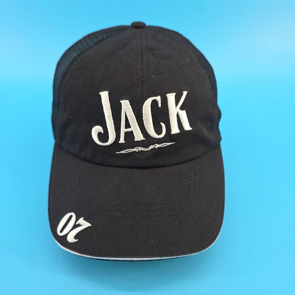 Jack Daniels‎ Old No 7 Trucker Hat Black Mesh Adjustable Snapback Baseball Cap